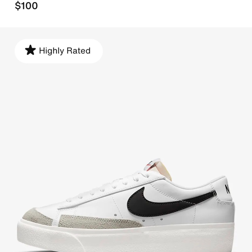 Nike blazer low platform sneakers